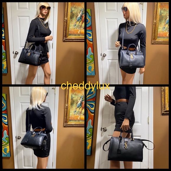 Yves Saint Laurent Bags Authentic Ysl Cabas 2 Way Leather Bag